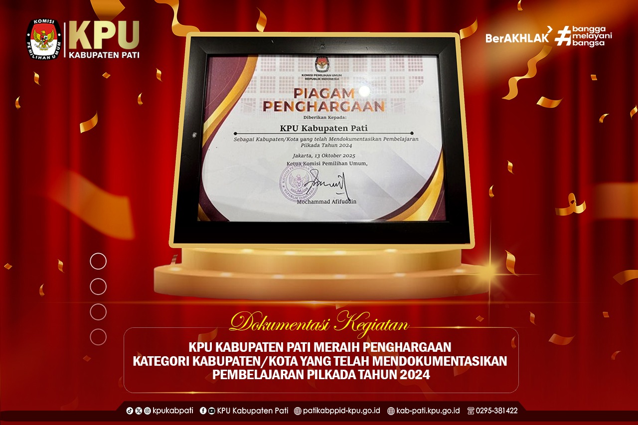PENGHARGAAN KPU KAB. PATI